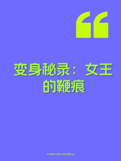 变身秘录：女王的鞭痕 封面