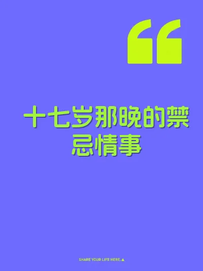 十七岁那晚的禁忌情事 封面