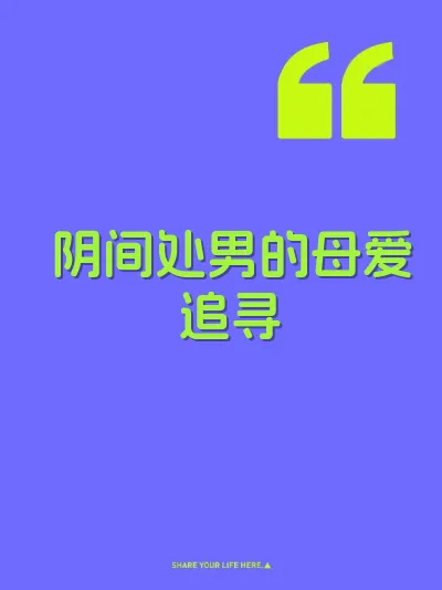阴间处男的母爱追寻 封面