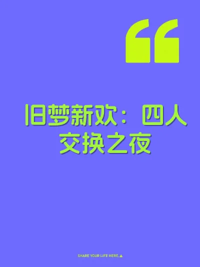 旧梦新欢：四人交换之夜 封面