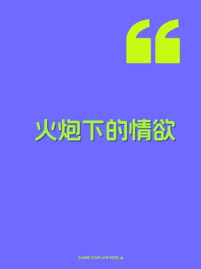火炮下的情欲 封面