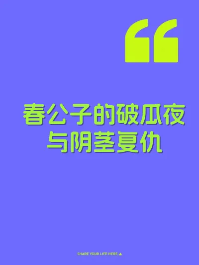 春公子的破瓜夜与阴茎复仇 封面