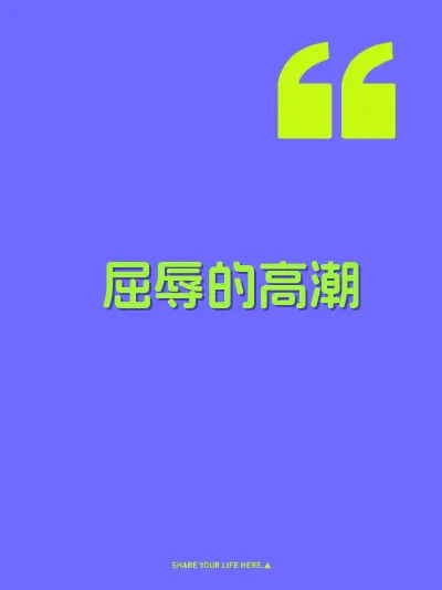 屈辱的高潮 封面