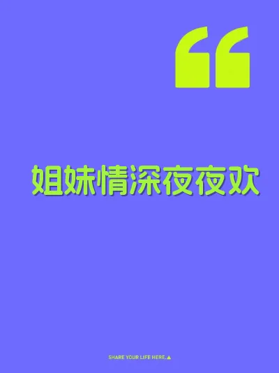 姐妹情深夜夜欢 封面