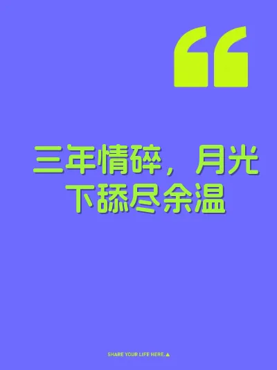 三年情碎，月光下舔尽余温 封面