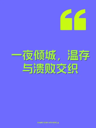 一夜倾城，温存与溃败交织 封面