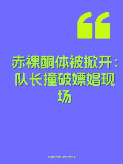 赤裸酮体被掀开：队长撞破嫖娼现场 封面