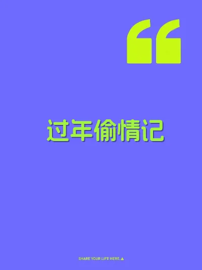 过年偷情记 封面