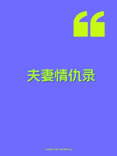 夫妻情仇录