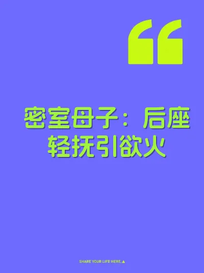 密室母子：后座轻抚引欲火 封面