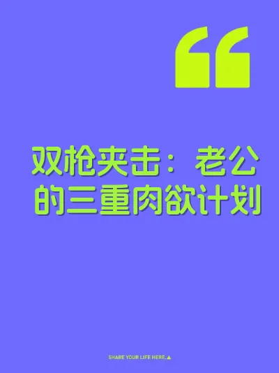 双枪夹击：老公的三重肉欲计划 封面