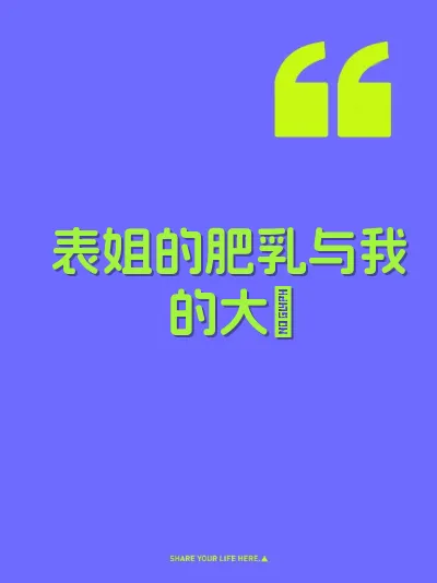 表姐的肥乳与我的大屌 封面