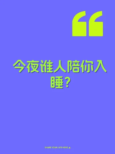 今夜谁人陪你入睡？ 封面