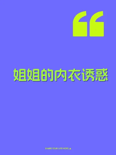 姐姐的内衣诱惑 封面