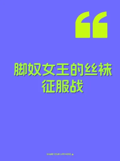 脚奴女王的丝袜征服战 封面