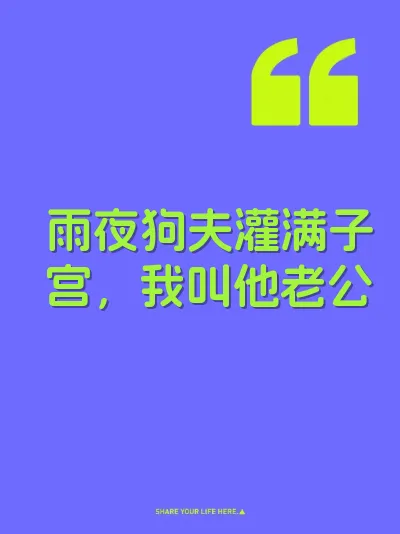 雨夜狗夫灌满子宫，我叫他老公 封面