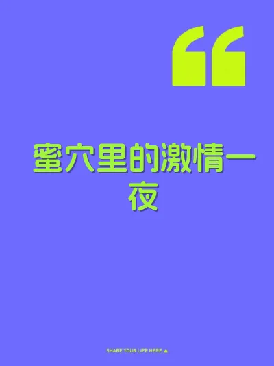 蜜穴里的激情一夜 封面