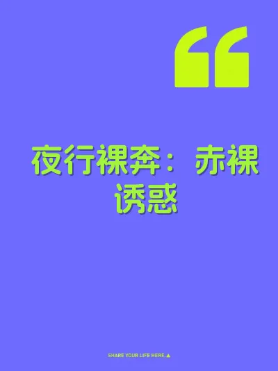 夜行裸奔：赤裸诱惑 封面