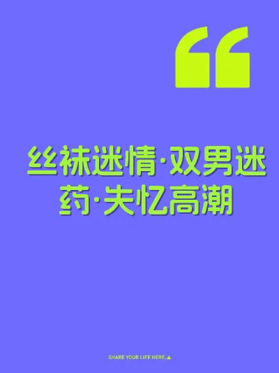 丝袜迷情·双男迷药·失忆高潮 封面