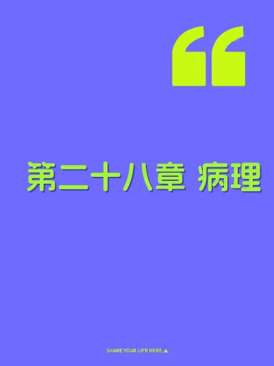 第二十八章 病理 封面