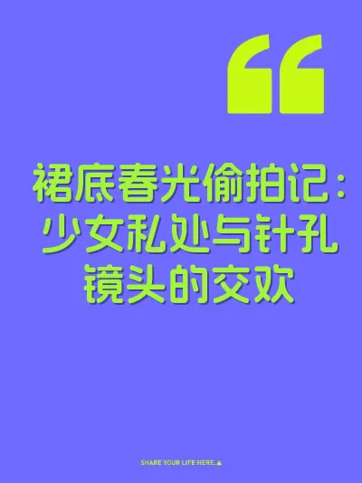 裙底春光偷拍记：少女私处与针孔镜头的交欢 封面
