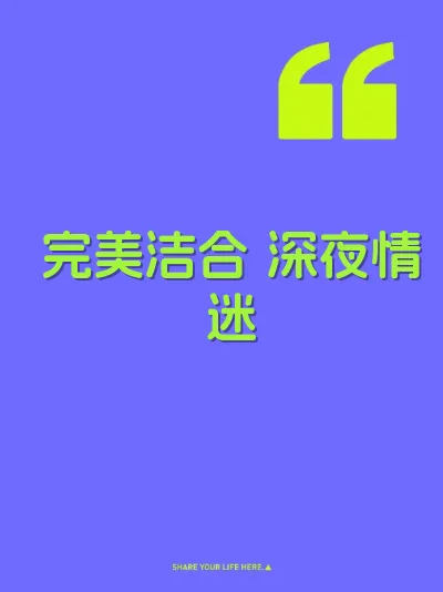 完美洁合 深夜情迷 封面