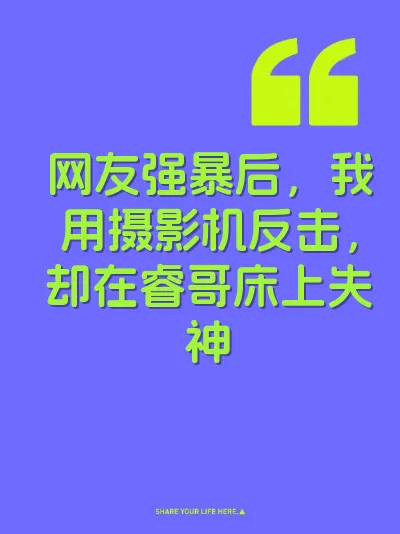 网友强暴后，我用摄影机反击，却在睿哥床上失神 封面