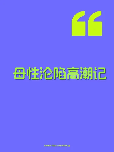 母性沦陷高潮记 封面