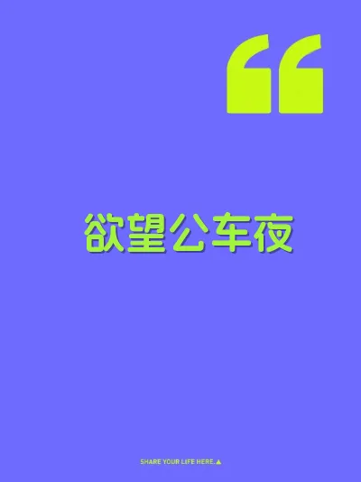 欲望公车夜 封面