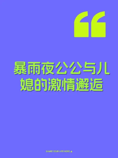 暴雨夜公公与儿媳的激情邂逅 封面