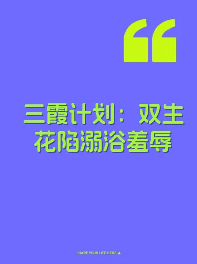 三霞计划：双生花陷溺浴羞辱 封面