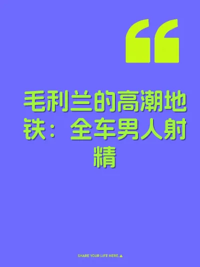 毛利兰的高潮地铁：全车男人射精 封面