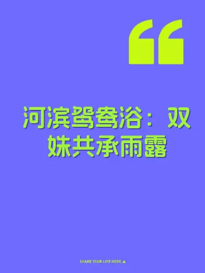 河滨鸳鸯浴：双姝共承雨露 封面