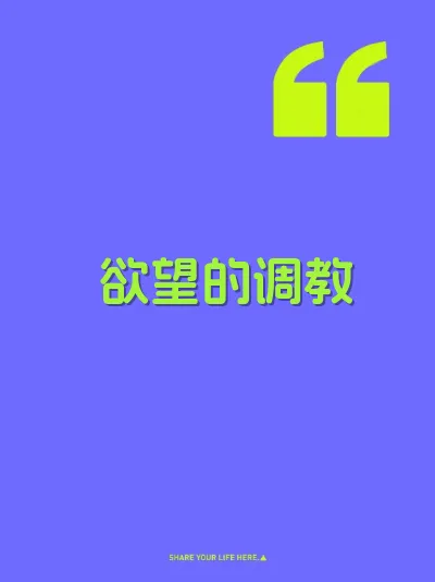 欲望的调教 封面