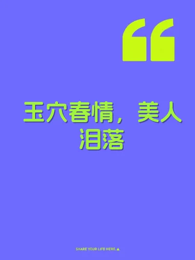 玉穴春情，美人泪落 封面