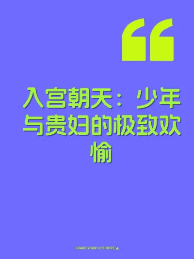 入宫朝天：少年与贵妇的极致欢愉 封面