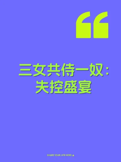 三女共侍一奴：失控盛宴 封面