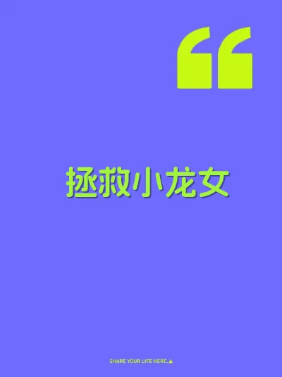 拯救小龙女 封面