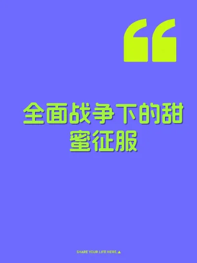 全面战争下的甜蜜征服 封面