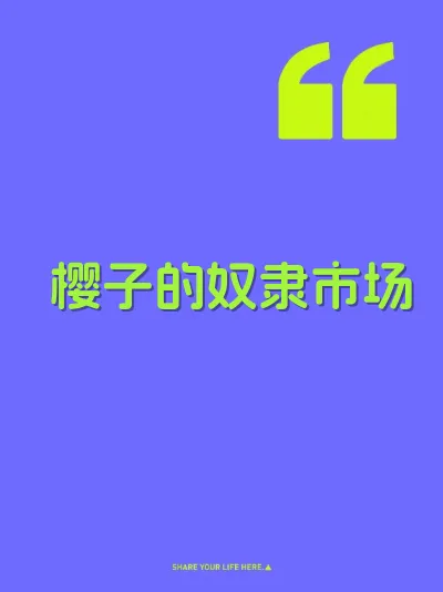 樱子的奴隶市场 封面
