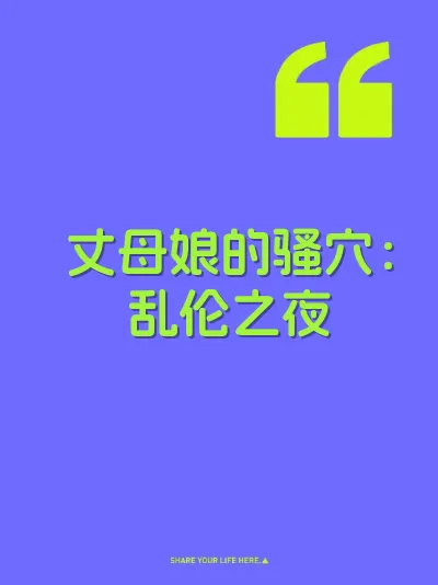 丈母娘的骚穴：乱伦之夜 封面