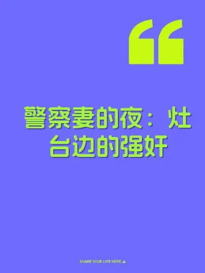 警察妻的夜：灶台边的强奸 封面