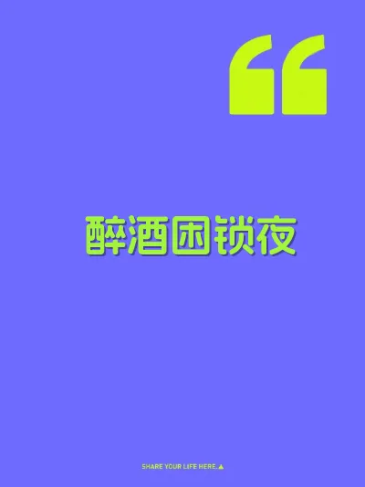 醉酒困锁夜 封面
