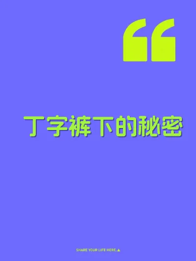 丁字裤下的秘密 封面