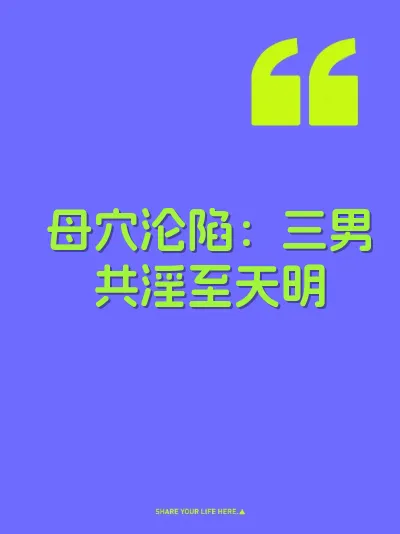 母穴沦陷：三男共淫至天明 封面