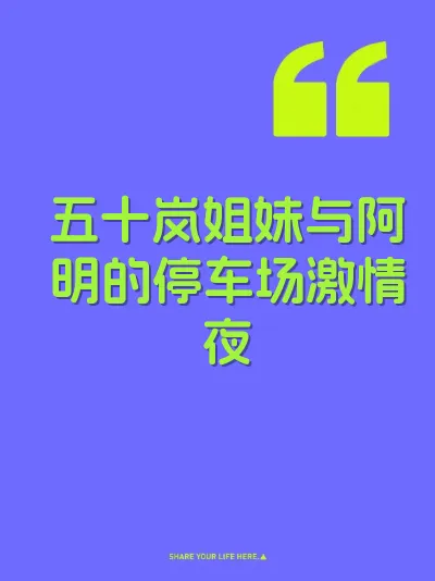 五十岚姐妹与阿明的停车场激情夜 封面