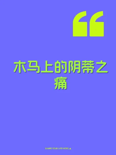 木马上的阴蒂之痛 封面