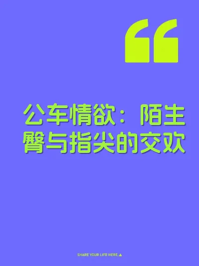 公车情欲：陌生臀与指尖的交欢 封面