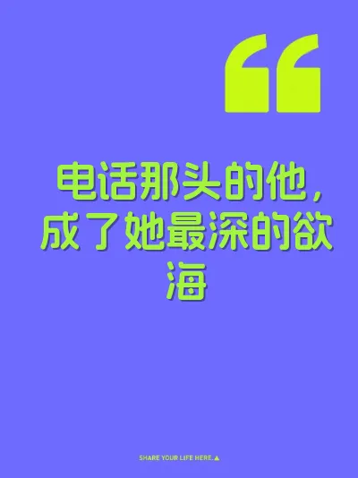 电话那头的他，成了她最深的欲海 封面
