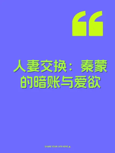 人妻交换：秦蒙的暗账与爱欲 封面